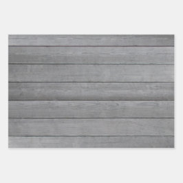 Elke tekst Typografie Wood Pset Farmhouse Inpakpapier Vel