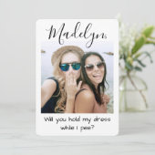 Elke tekstbriefje / Maid van eerbetoon Foto Voorst Kaart (Staand voorkant)