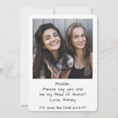 Elke tekstbriefje / Maid van eerbetoon Foto Voorst Kaart (Achterkant)