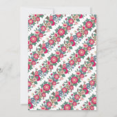 Elke tekstfeestdag met een rode kerstfeest kaart (Achterkant)