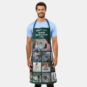 Elke tekstfoto Collage Beste pap Grill Master Gree Schort (Gedragen)