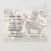 Elke tekstwijziging van het adres Pasen 2 Foto ver Aankondigingskaart (Achterkant)