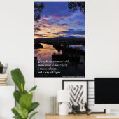 Elke teleurstelling houdt... Inspirerend poster (Thuiskantoor)