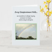 Elke teleurstelling houdt... kaart (Gele Bloem)