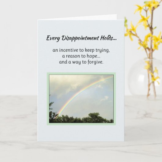 Elke teleurstelling houdt... kaart (Gele Bloem)