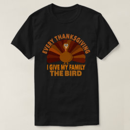 Elke Thanksgiving die ik m'n familie de vogel cade T-shirt