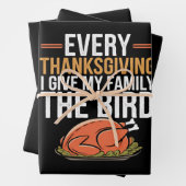 Elke Thanksgiving die ik m'n familie geef... Inpakpapier Vel (In situ)