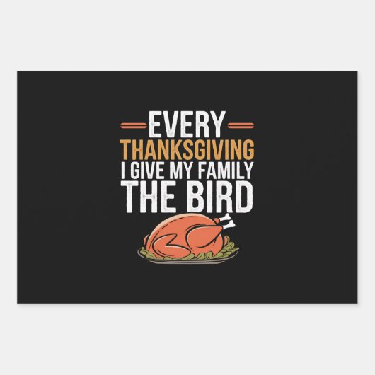 Elke Thanksgiving die ik m'n familie geef... Inpakpapier Vel (Voorkant)