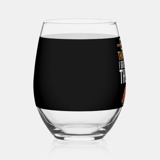 Elke Thanksgiving die ik m'n familie geef... Wijnglas Zonder Voet (Rechts)