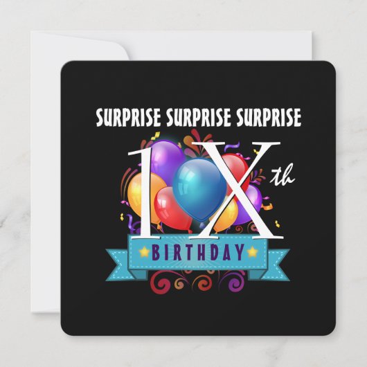 Elke TIEN of TWEEN VERSCHEIDENE vogelballonnen A12 Kaart (Voorkant)