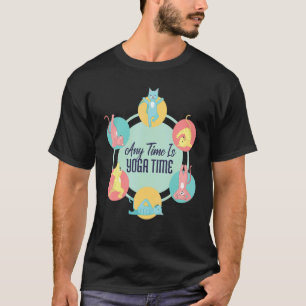 Elke Tijd Is Yoga Tijd Kat Houden Meditatie Workou T-shirt