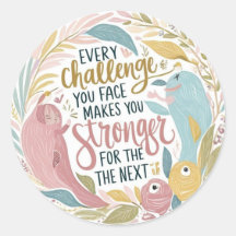 Elke uitdaging Stickers