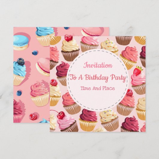 Elke uitnodiging om een evenement te maken (Voorkant / Achterkant)