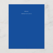 ELKE Uitnodiging verjaardag wijding Blauw (Achterkant)