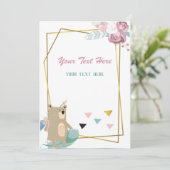 Elke uitnodiging voor een evenement (Staand voorkant)