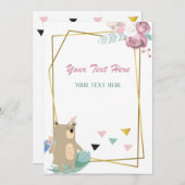 Elke uitnodiging voor een evenement dragen (Voorkant / Achterkant)