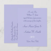 Elke uitnodiging voor het kleuren van Periwinkle B Briefkaart (Voorkant / Achterkant)