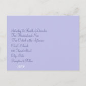 Elke uitnodiging voor het kleuren van Periwinkle B Briefkaart (Achterkant)