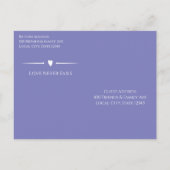 Elke uitnodiging voor het kleuren van Periwinkle B Briefkaart (Achterkant)