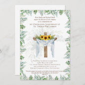 ELKE Uitnodiging voor jubileum van wijding Rustiek (Voorkant / Achterkant)