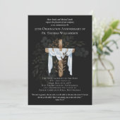 Elke uitnodiging voor jubileum viering van prieste (Staand voorkant)