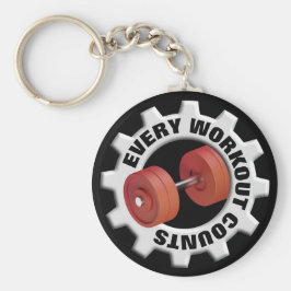 Elke uitvoerteller - Rode dubels Sleutelhanger