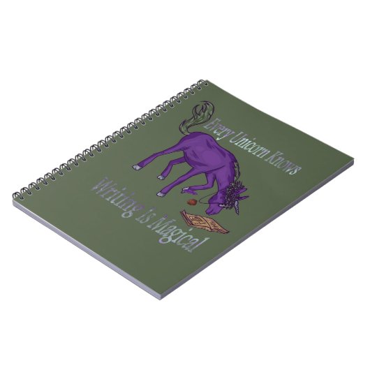 Elke Unicorn weet dat schrijven Magisch is Notitieboek (Linkerzijde)