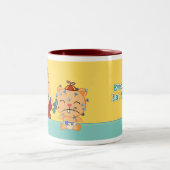 Elke vader heeft zijn dag! tweekleurige koffiemok (Center)