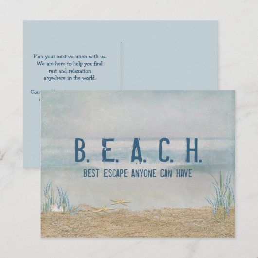 Elke vakantie briefkaart (Voorkant / Achterkant)