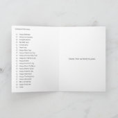 Elke vakantiekaart feestdagen kaart (Binnen)