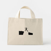 "Elke val is het begin van een opkomst – Sprong va Mini Tote Bag (Achterkant)