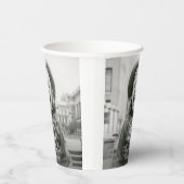 ELKE Verjaardag Chic White Typography 2 Fotofeest Papieren Bekers (Rechts)