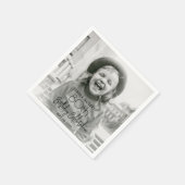 ELKE verjaardag chique stijlvolle typografie fotof Servet (Hoek)