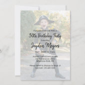 ELKE Verjaardag "Dit Kind" Eenvoudig Modern 2 Foto Kaart (Achterkant)