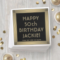 ELKE verjaardag Elegante Classic Zwart en Goud Par
