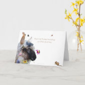 Elke verjaardag is een einde op de reis van het kaart (Gele Bloem)