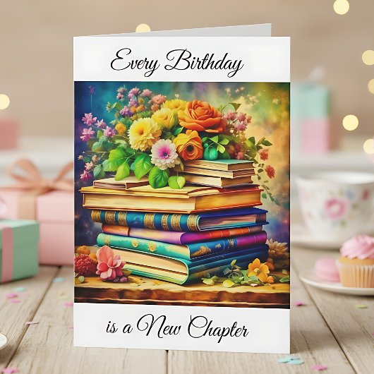 Elke verjaardag is een nieuw hoofdstuk |  boeken kaart