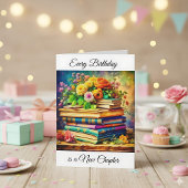 Elke verjaardag is een nieuw hoofdstuk |  boeken kaart