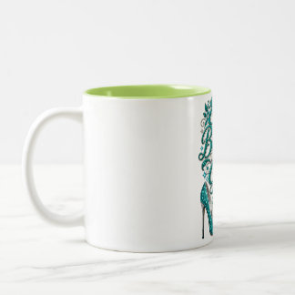Elke verjaardag is weer een geschenk van boven tweekleurige koffiemok