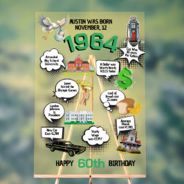 Elke verjaardag leuke feiten acryl bord