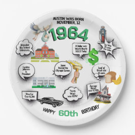 Elke verjaardag leuke feiten papieren bordje