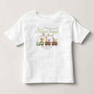 Elke Verjaardag Schattig Chugga Aquarel Dier Trein Kinder Shirts