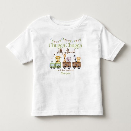 Elke Verjaardag Schattigee Chugga Waterverf Dieren Kinder Shirts (Voorkant)