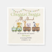 Elke Verjaardag Schattigee Chugga Waterverf Dieren Servet (Voorkant)