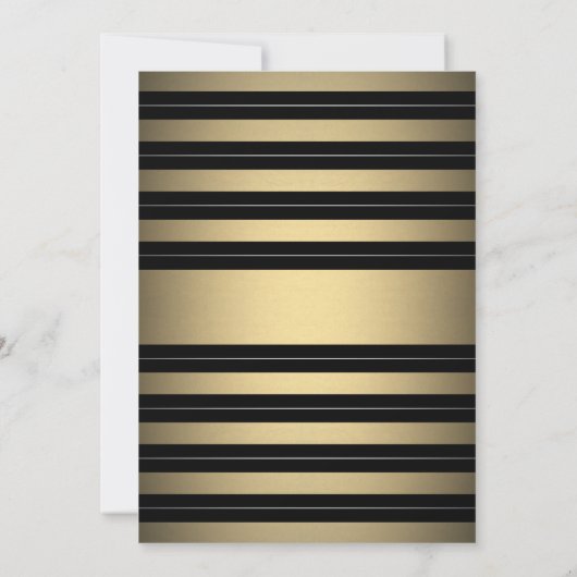 Elke verjaardag van de Elegant Black, White en Gol Kaart (Achterkant)