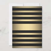 Elke verjaardag van de Elegant Black, White en Gol Kaart (Achterkant)