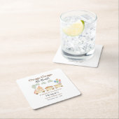 Elke Verjaardag Waterverf Brown Train Fun Express Kartonnen Onderzetters (Insitu)