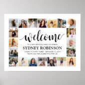 ELKE Verjaardag Welkomstscript 20 Photo Collage Pa Poster (Voorkant)