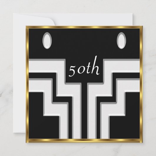 Elke verjaardag White Black Kaart (Voorkant)