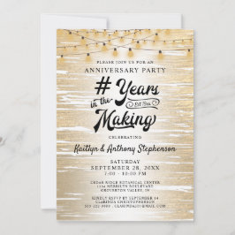 Elke verjaardag Zwart Gouden Lichtslingers met Sli Kaart